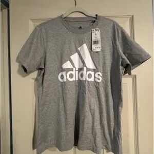 Adidas Women's Heather Gray Tee Size Large
